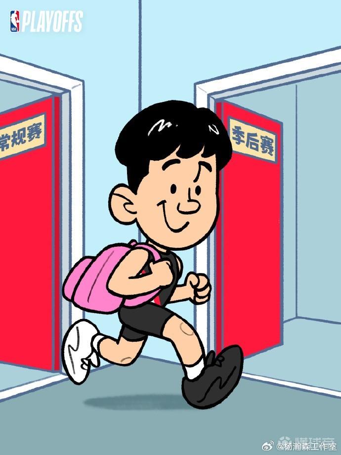 杨瀚森工作室：季后赛体验+1，继续打磨静待机会，在场即成长